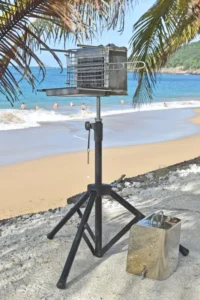 barbecue vertical pour la plage
